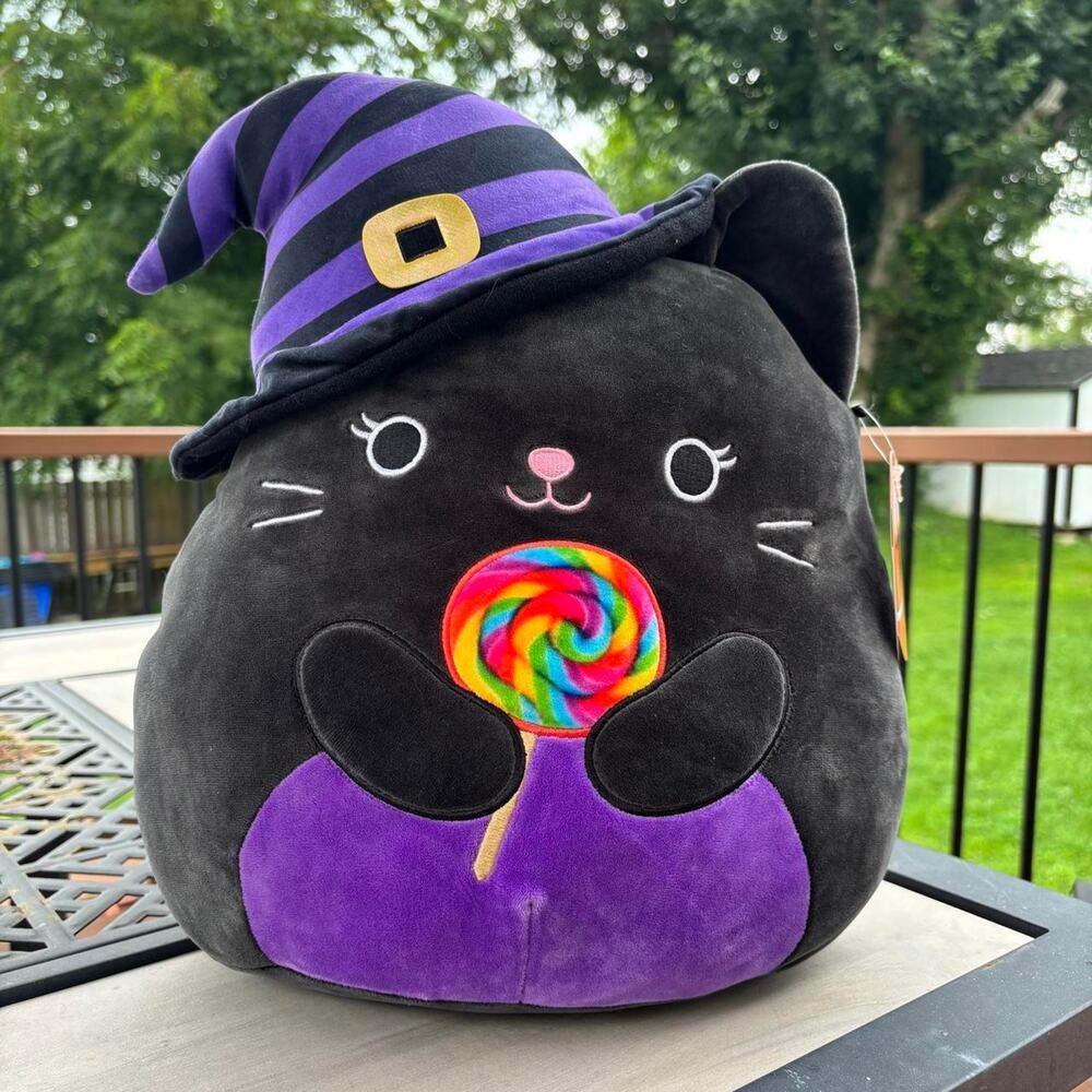 New Squishmallows 16” autumn the black cat